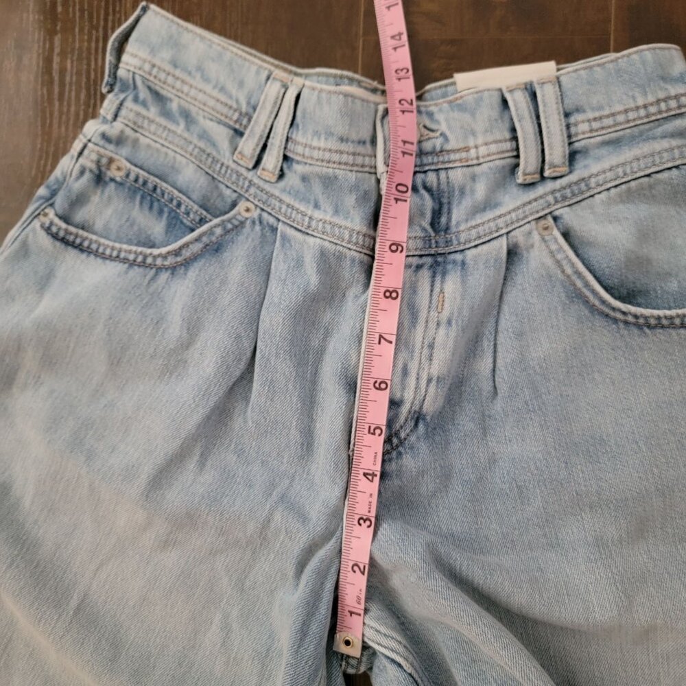 Free People Interstate Slouchy Denim Shorts Womens 25 Casual Y2K Jorts Relaxed - Picture 5 of 9